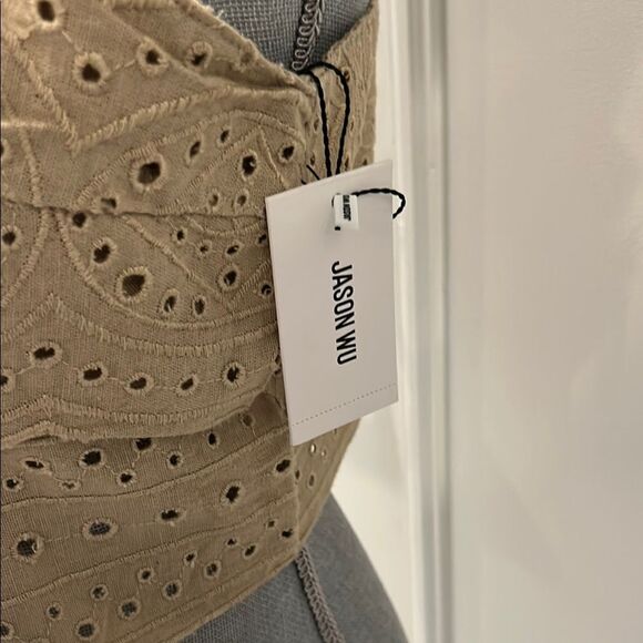 Jason Wu Tan Crop Embellished Camisole - Picture 4 of 10